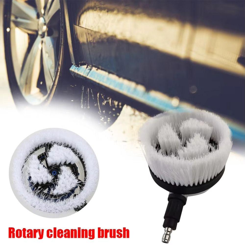 Fan-Shaped Design Rotary Wash Brush 360-Degrees Rotation Car Pressure Washer Brush  Car Cleaning
