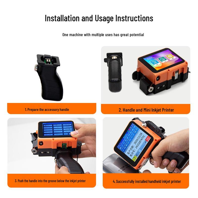 Handheld 12.7mm Inkjet Printer for QR Codes, Dates & Logos