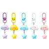 Humorous Cloud Keychain Ornament Versatile and Eye Catching Star Pendant Jewelry Sturdy Hangings Pendant Decoration