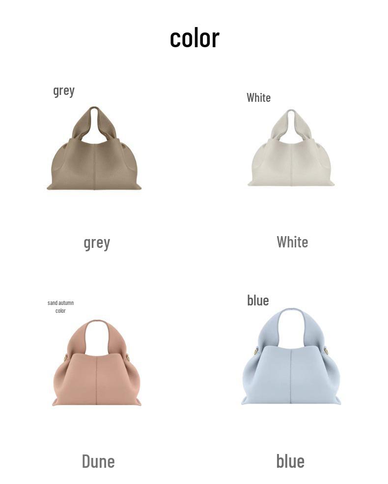 Polene Cloud Bag: Französische Nische Damen Retro Europäische & Amerikanische Handtasche, Unterarm Schulter & Crossbody Tasche, Leichter Luxus Mode.