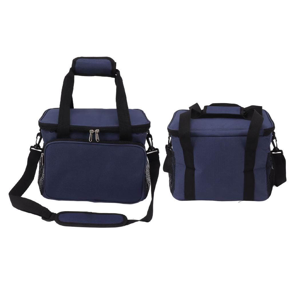 Insulated Lunch Bag Thicken Waterproof Oxford Cloth Cooler Cooling Large Lunch Bag with Handle and Strap for Outdoor