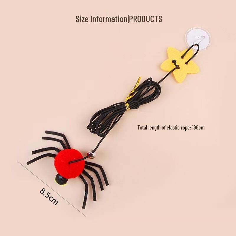 Door-Hanging Cat Toy: Feather, Bell & Mouse for Self-Entertainment & Boredom Relief