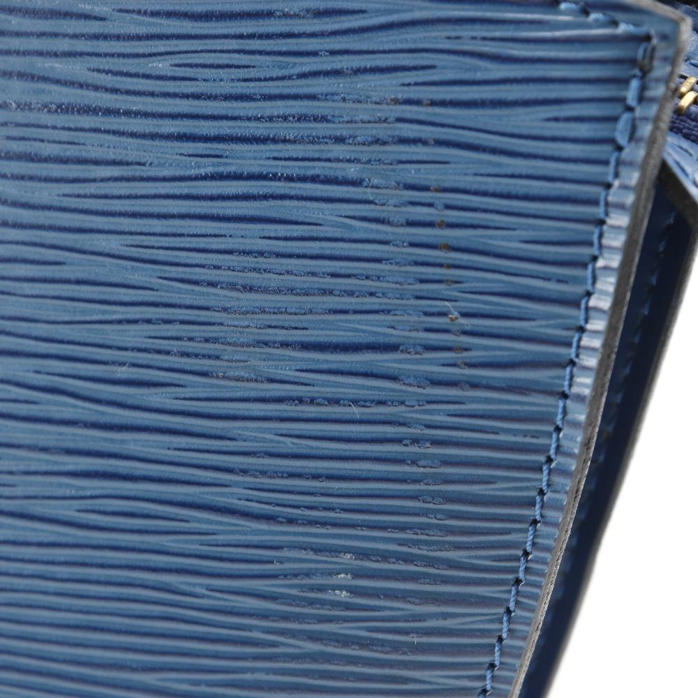 Louis Vuitton Sun Jack Handbag M52275 Toledo Blue Blue Epi Leather Women Used