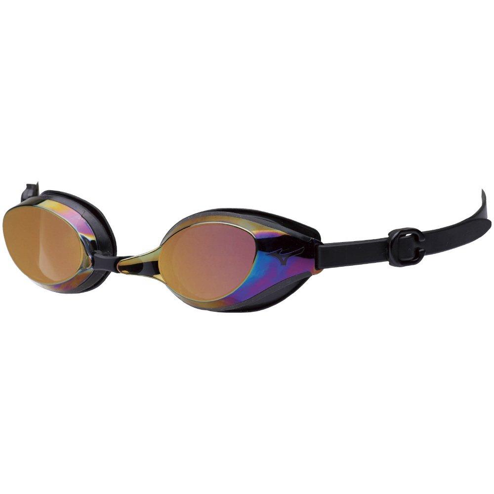 Mizuno Swimming Dark Smoke with Pastel Pink for Fitness Swimwear Goggles, N3JE800109, Mirror,