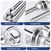 Marine Ski Tube Tow Rings Stainless Steel Corrosion Resistant For Boat Yacht Water Sports Secure Connection