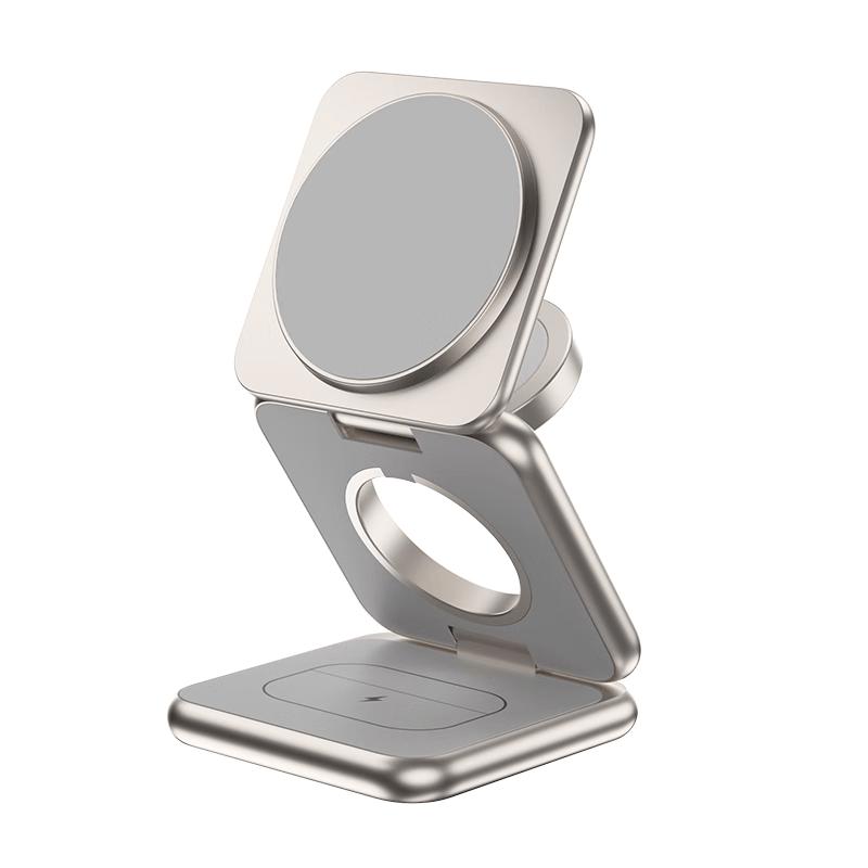 Foldable 3-in-1 MagSafe Wireless Charger for Apple Devices