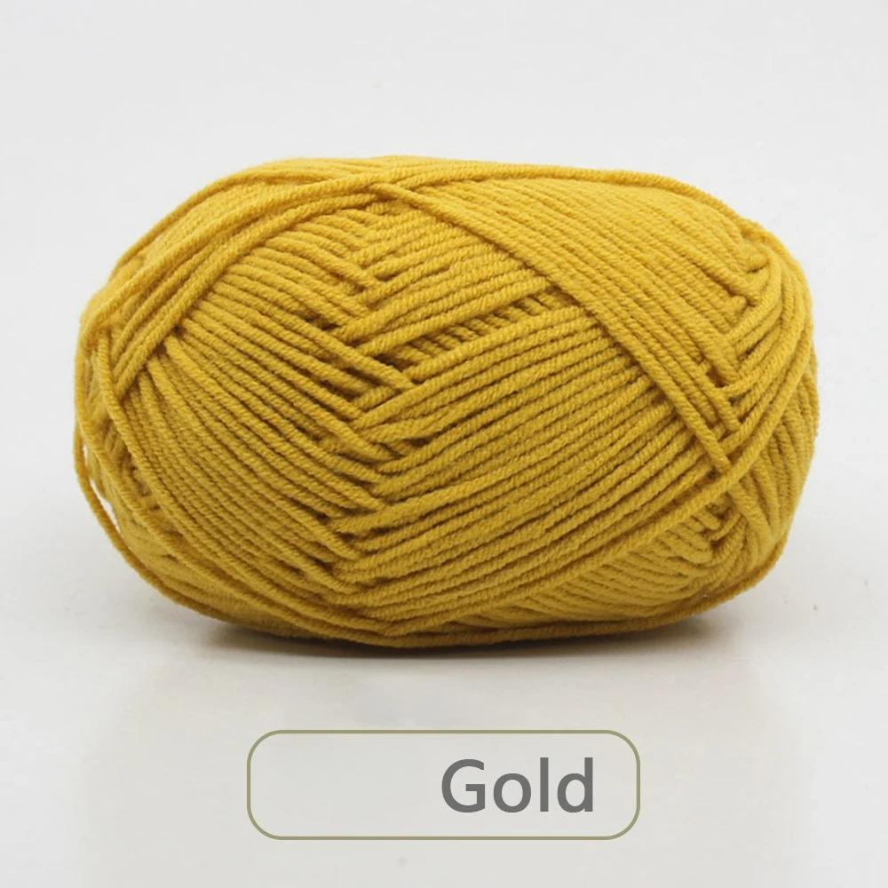 1pc 50g Soft Wool Milk Cotton Yarn Crochet Anti-Pilling Hand Knitting Thread For Cardigan Scarf Hat Baby Sweater Doll Supplies
