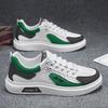 2024 summer thin breathable mesh casual flat baseplate shoes elastic band foot cover leather splicing sports men's shoes