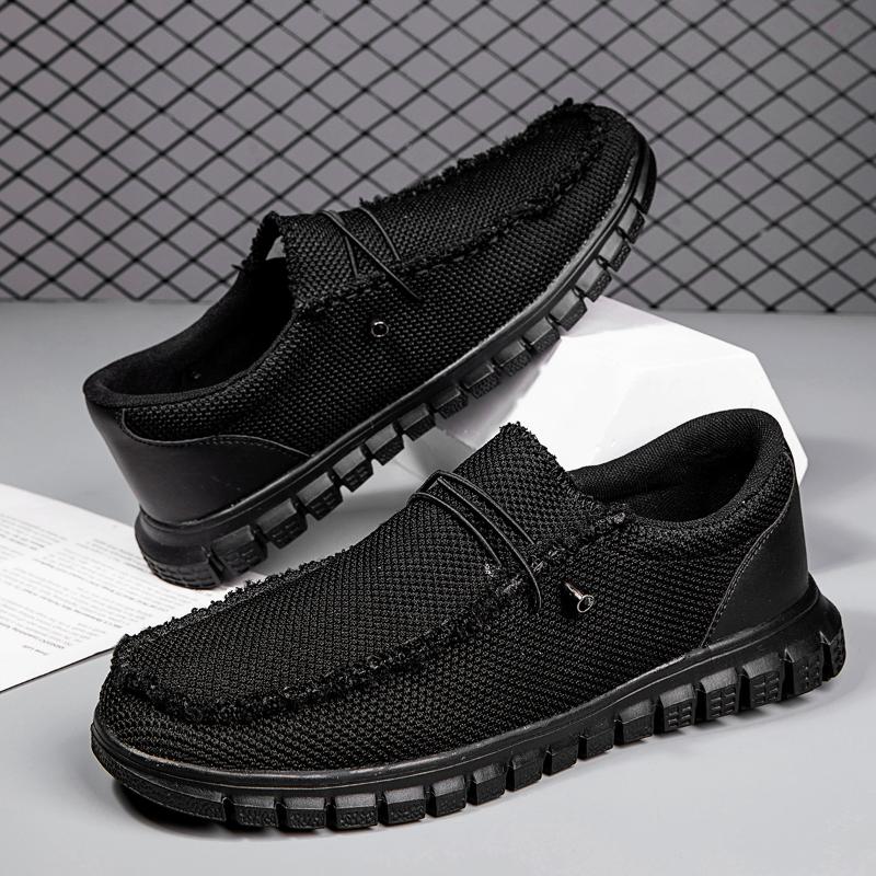 Fashion Fujeak Fashion Lightweight Loafers Plus Size Comfortable Flat Shoes for Men Non-slip Outdoor Jogging Footwear Fitness Sneakers