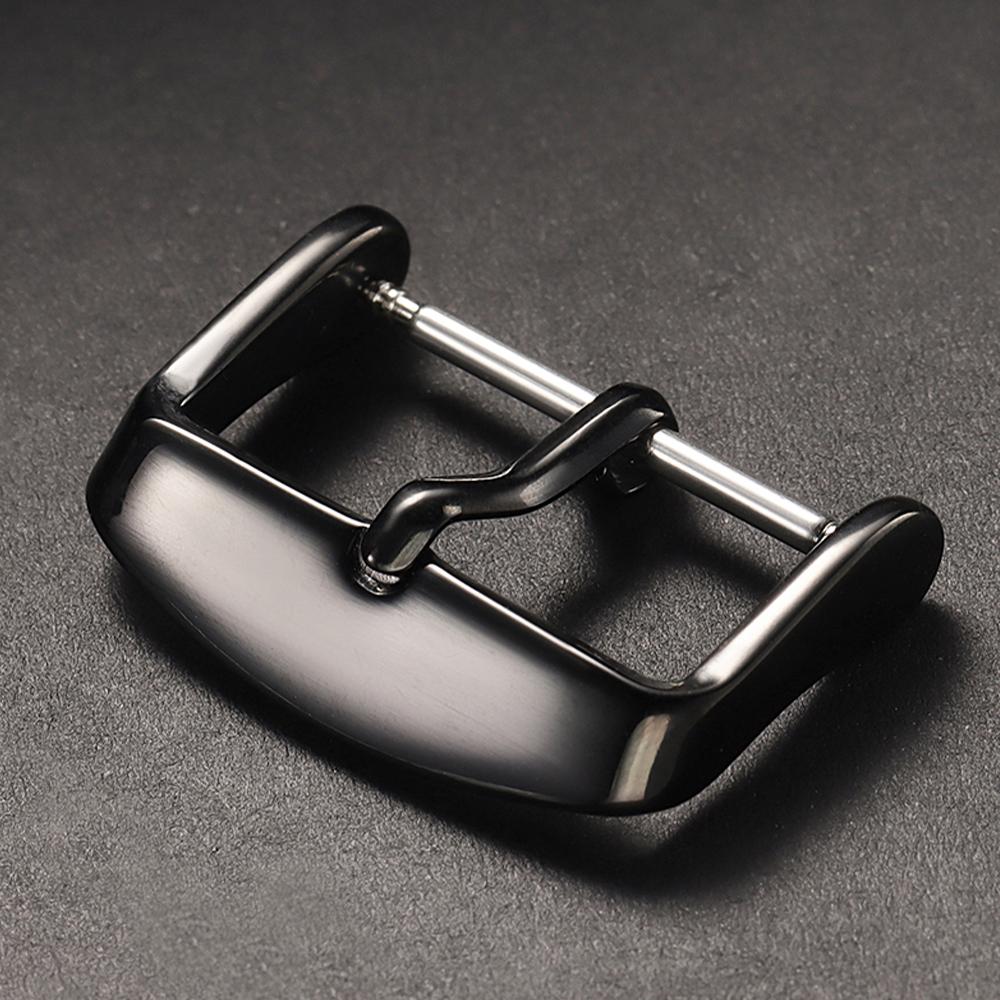 Fibbia in Acciaio Inossidabile per Cinturino in Pelle 12mm 14mm 16mm 18mm 20mm 22mm 24mm Bottone Metallico Chiusura a Perno Accessori per Orologi