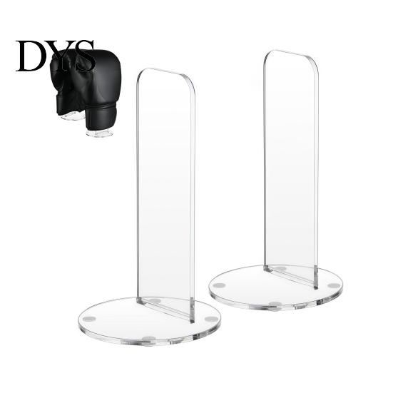 Tabletop Glove Rack for Training Acrylic Boxing Display Stand, Non-slip Base Holder, Transparent Vertical Storage Home Gym Sports Gloves