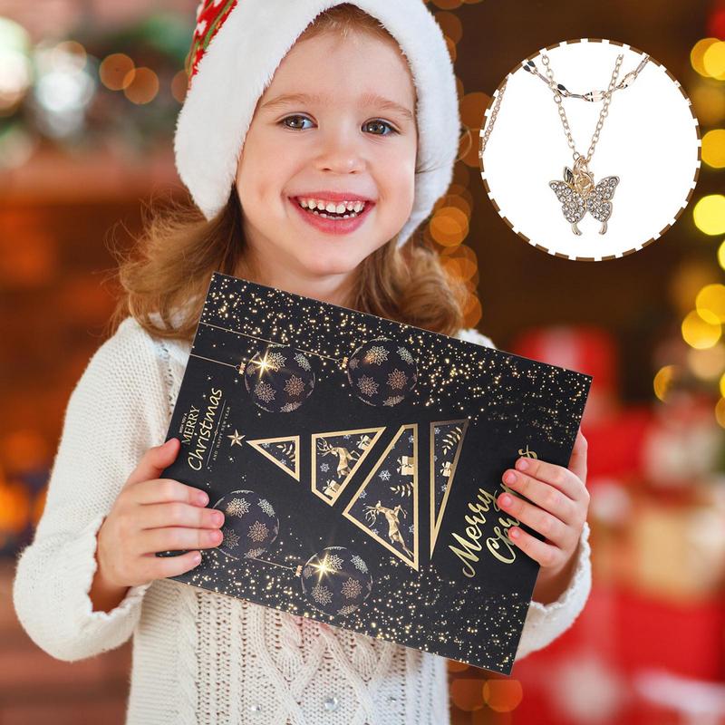 Jewelry Advent Calendars Adults Women Bracelet Necklace Countdown Calendar 24 Days Advent Calendars 2024 Christmas Parties Rings