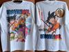 2026 American Retro Animation Dragon Ball Splicing Poster Wind Short-sleeved T-shirt Unisex's and Women's Pure Cotton Short Sleeve