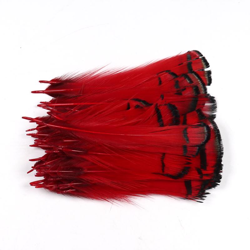 10pcs Lady Amherst Feather Tippet Nymph Wet Streamer Wing Tag Tail Fly Tying Material Salmon Steelhead Fishing Fly Tying