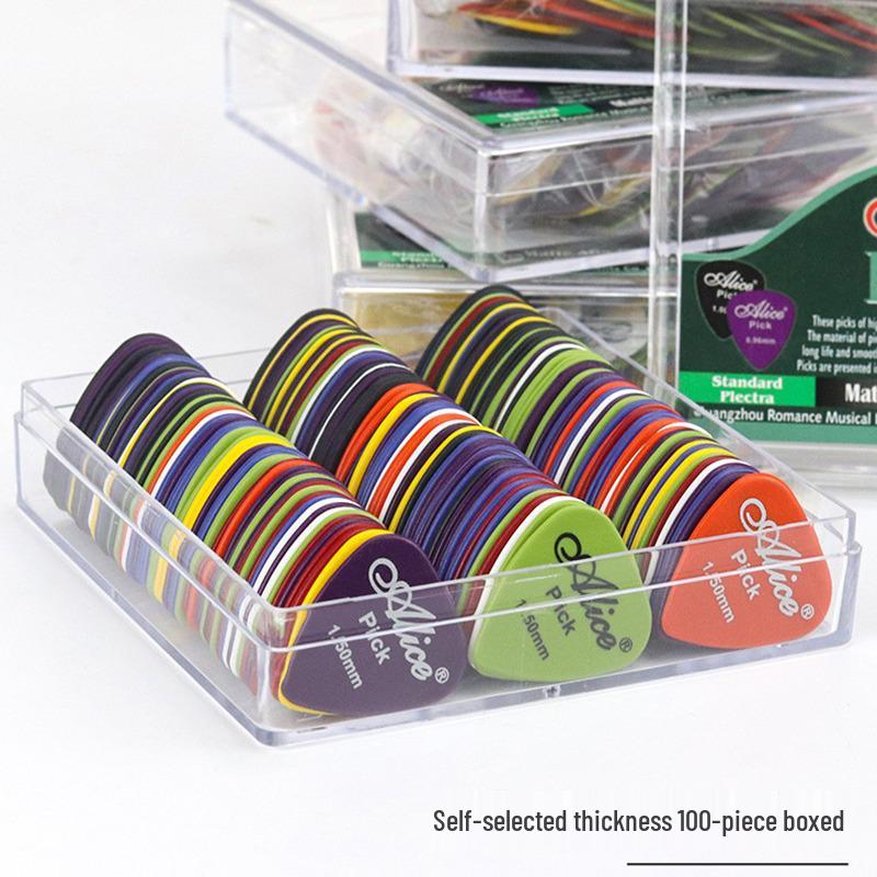 Alice Frosted Anti-slip Guitar & Ukulele Picks - Wood & Electric Strumming Plectrums