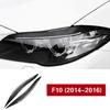 1 Pair Fiber Headlight Eyebrows Eyelids Sticker Replacement For F10 2014\-2016 Car Interior Decor