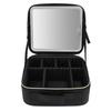 Portable LED Makeup Bag Multipurpose Stylish Large Capacity 3 Color Lights Dimmable Travel Makeup Bag with LED Mirror