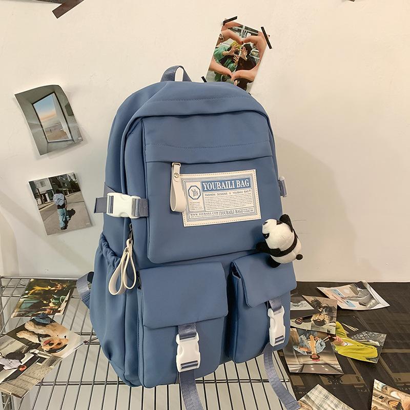 Large-capacity New Fashion Middle School Students Girls and Primary School Students High School Ins Backpack Backpack