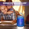 Solar LED Mosquito Killer Lamp Harmless Electric Shock Insect Trap Eco-Friendly Waterproof with Hook for Outdoor Summer Use