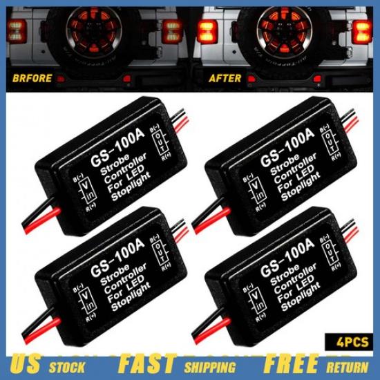 

12V Brake LED Stop Tail Flash Light Strobe Module Controller Box Module GS-100A
