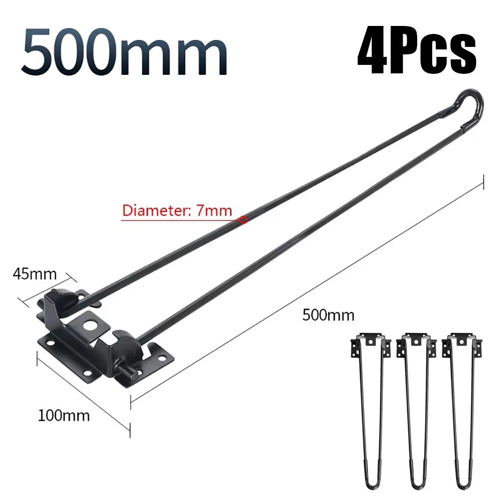 1/4Pcs 200/320/420/500mm Foldable Table Legs Table Replacement Legs Home Bench Dining Desk End