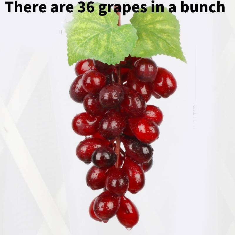 Grapes Simulation Fruit Plastic  Toy Vine Prop Photography Decoration Tools