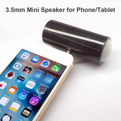 Mini Portable Speaker Line-in Phone External Speaker with 3.5mm TRS Plug for iPhone iPad Android Smartphone Tablet Loudspeaker