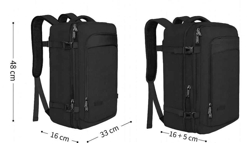 Vancropak Travel Backpack Hand Luggage for a 17" Laptop, Waterproof 1215