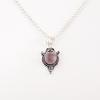 Natural Purple Cat's Eye Gemstone 925 Stamped Silver Jewelry Handcrafted Pendant PP-39-50