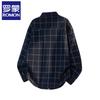 Men's Casual Plaid Long-Sleeve Oversized Shirt