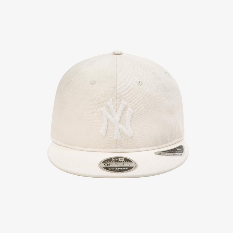 New Era Denim Basic Retro Crown Strapback Ivory 15131623