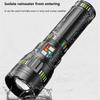 New Upgrade High Power Led Flashlights Super Bright Spotlight LED Flashlight Zoomable Outdoor Emergency Camping Torch