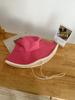 Light and quick-drying wide brim bucket hat Spring and summer camping windbreak rope Contrast color sun hat Sunscreen sunshade basin hat Children