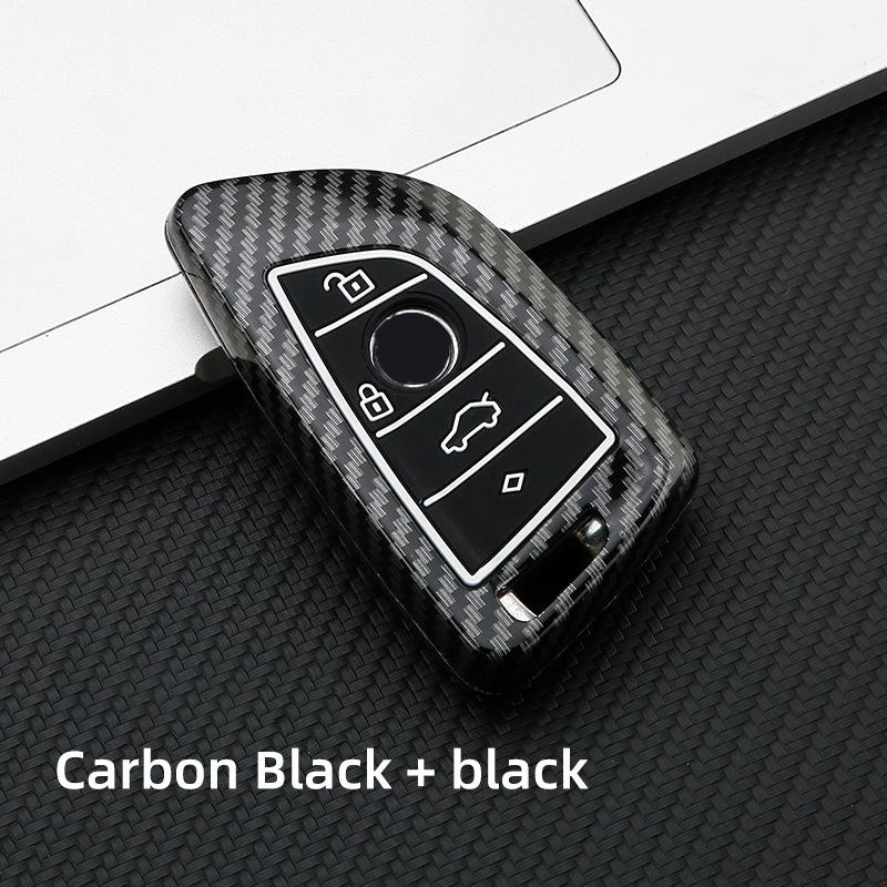 Abs Carbon Fiber Car Key Case Cover For Bmw 1 2 3 4 5 6 7 Series X1 X3 X4 X5 X6 X7 F10 F20 F30 G20 G30 G01 F15 F16 G02 G05 F34