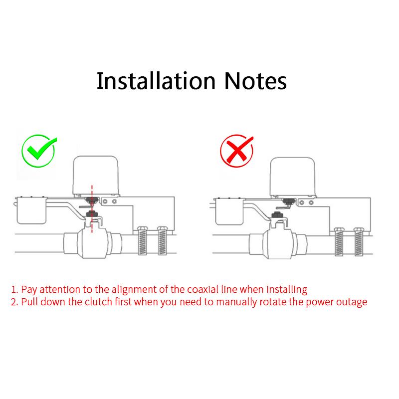 Tuya Smart Bluetooth/WiFi/ZigBee Valve for Water/Gas Control with Mechanical and Remote Timing Options via App.