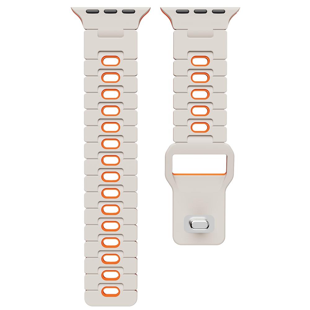 Watch Band for Apple Watch Series 10 Ultra 9 8 7 SE 6 5 4 3 2 1 46mm 49mm 45mm 44mm 42mm Dual Color Silicone Strap
