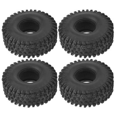 4pcs 120MM 1.9Inch Rubber Wheel Tires Fit for SCX10 90046 1 10 RC Car Model