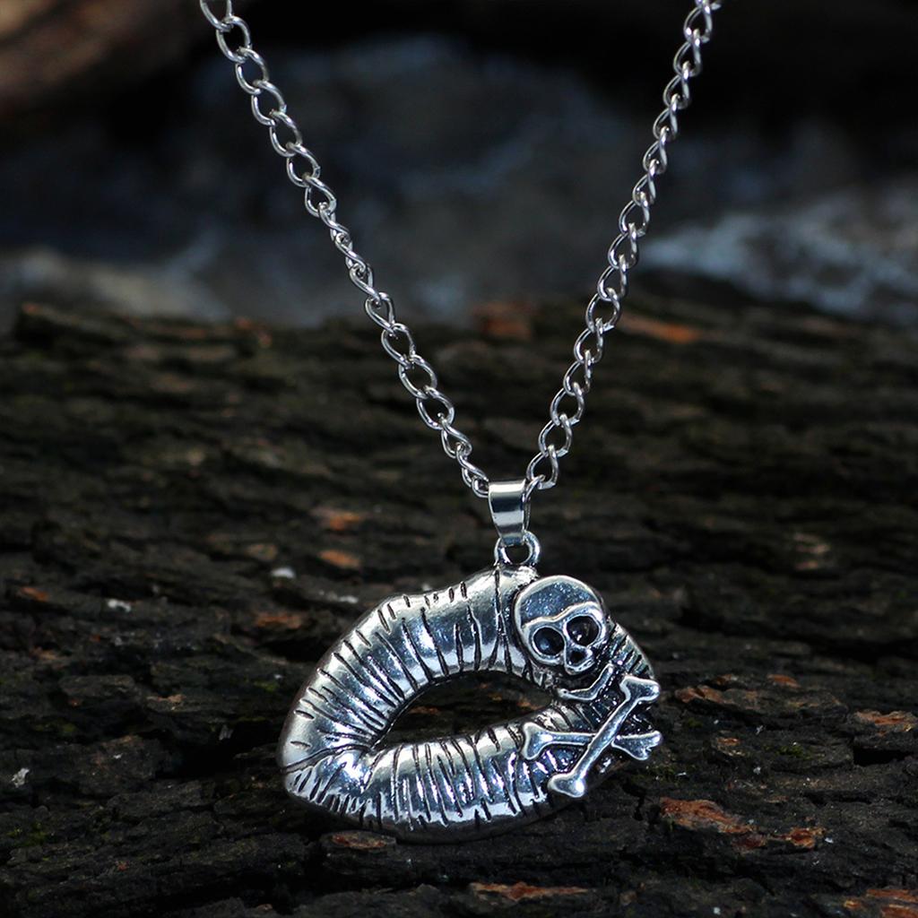 Skull Lips Necklace Alloy Necklace Unique Designs Fashionable Accessories for Trendsetters Seek Distinctive Styles