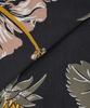 OUTSTANDING Hawaiian Open Collar Half Shirt Hibiscus_Black
