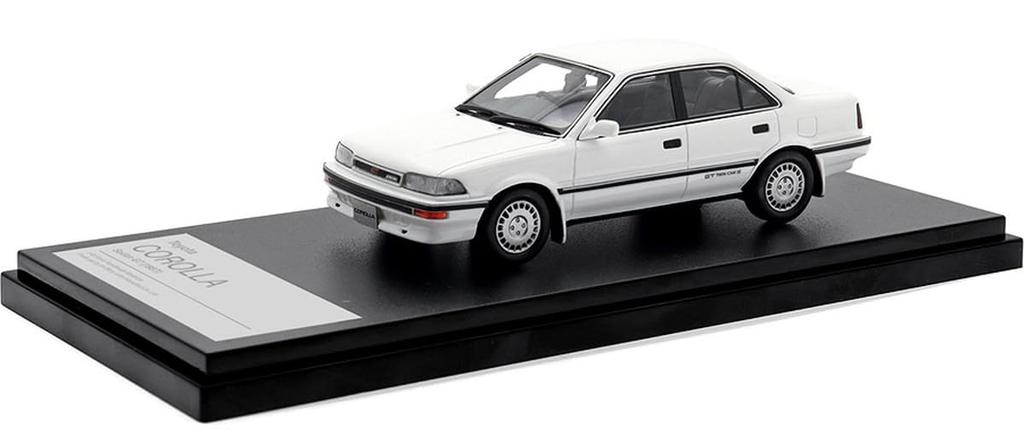 Hi Story Toyota Corolla Sedan GT Super White II Complete Product 1/43 (1987)