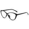 The Same Large-Frame Plain Anti-Blue Glasses Are Fashionable, Simple And Lightweight Glasses Frame, Retro Cat Eye Flat Glasses For Women