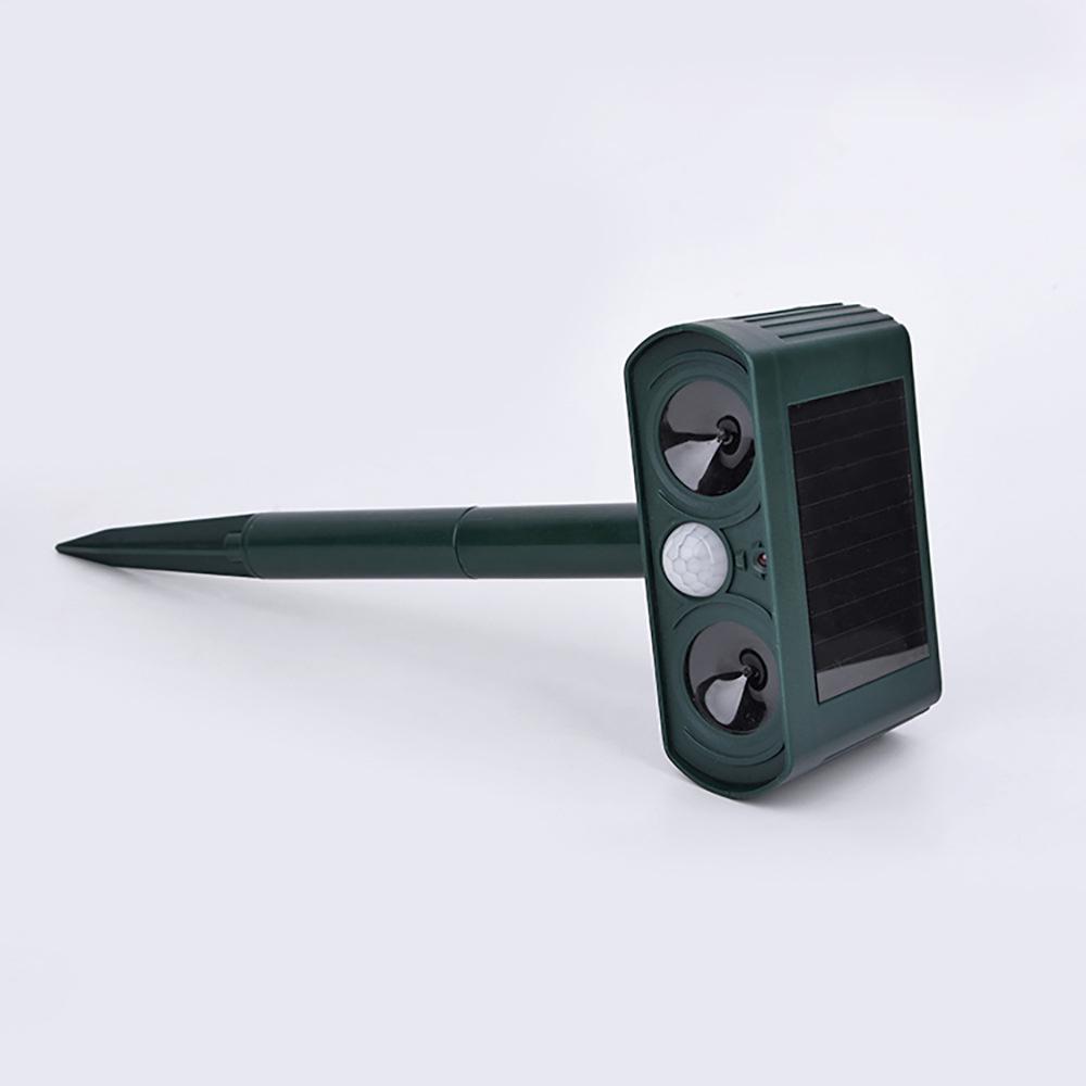 Ultrasonic Solar Animal Repeller with Infrared Sensor and Flashing Light