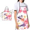 Nail Polish Printing Beauty Kitchen Women Apron Household Cleaning Pinafore Salon Home Cooking Baking Manicure Work Clothes