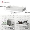 Punch-Free Adhesive Plastic Pegboard Organizer