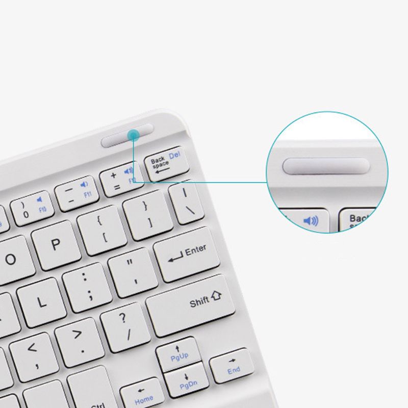 Mini Lightweight Portable Wireless Bluetooth-compatible Keyboard for Laptop Ultra Thin Keyboard Replacement 7/9/10 Inch