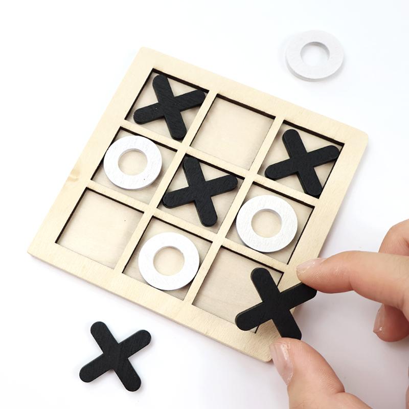 Montessori Dřevěné Puzzle Trénink Mozku Stolní Hra Volnočasové Deskové Hračky Interaktivní Šachové Hry Vzdělávací Pro Děti Dárek