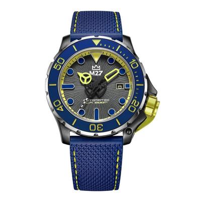 Diver 200 Saphirglas Blaues Armband Graues Zifferblatt Automatik Taucheruhr 200-006B 200M Herrenuhr