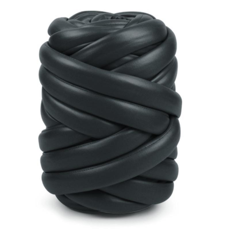 500g Roll Matte Nappa Faux Leather Yarn 2.5cm Chunky Iceland Core Thick Soft Yarn Handmade DIY Bag Knitting Materials