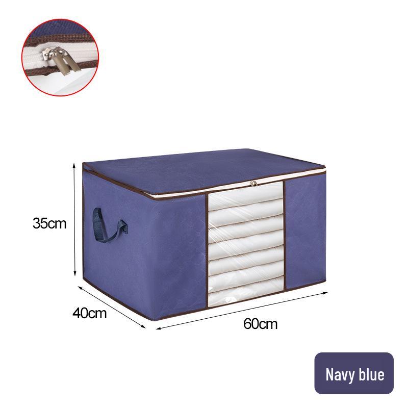 Thickened Cotton Quilt Bag: Durable, Dustproof, Large Capacity, Non-Woven Storage for Clothes