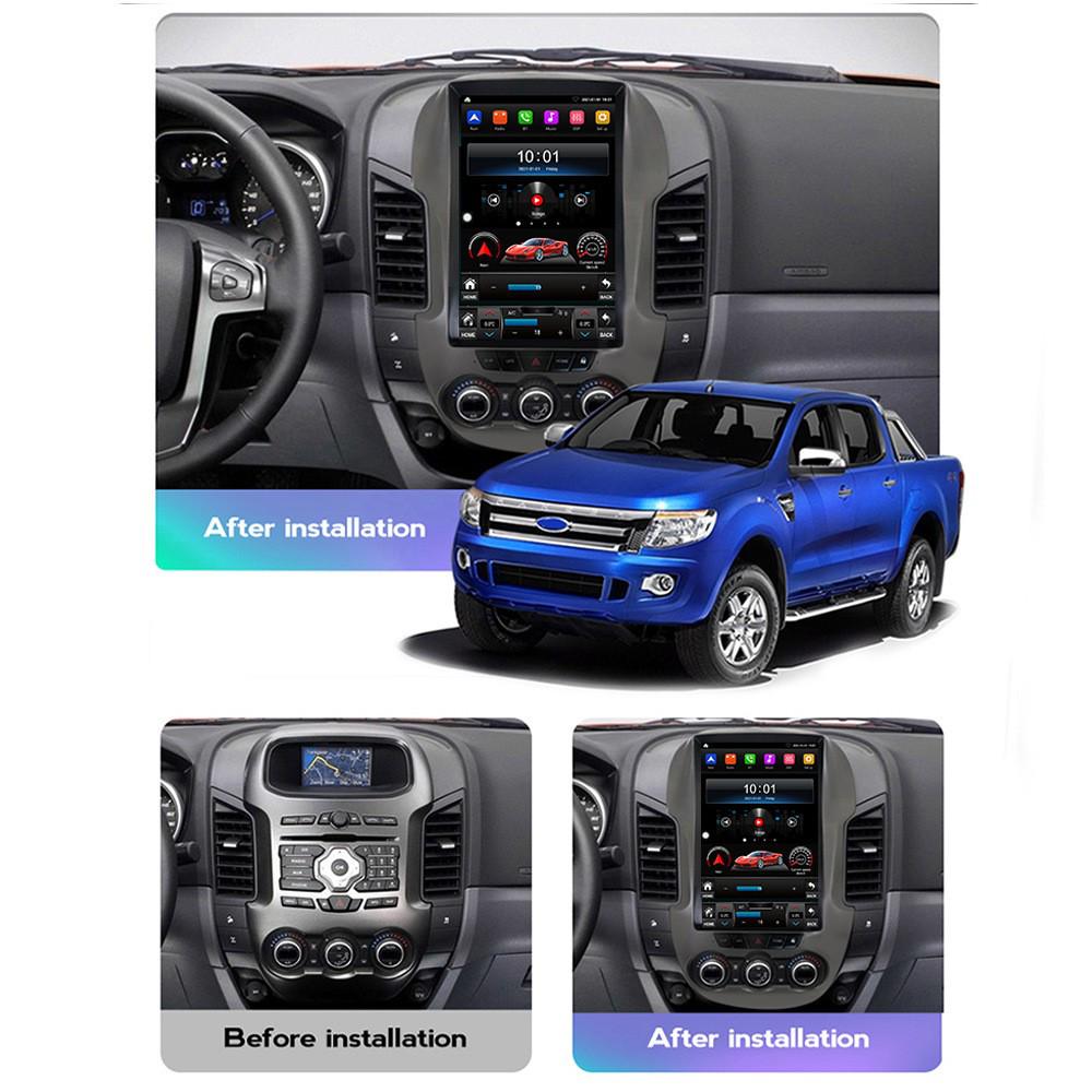 Ford Ranger Android Vertical Screen GPS Navigation with HD Reversing Camera & CarPlay